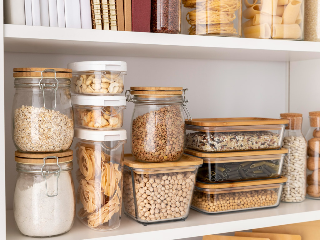 posicionar os alimentos de acordo com a frequência de uso