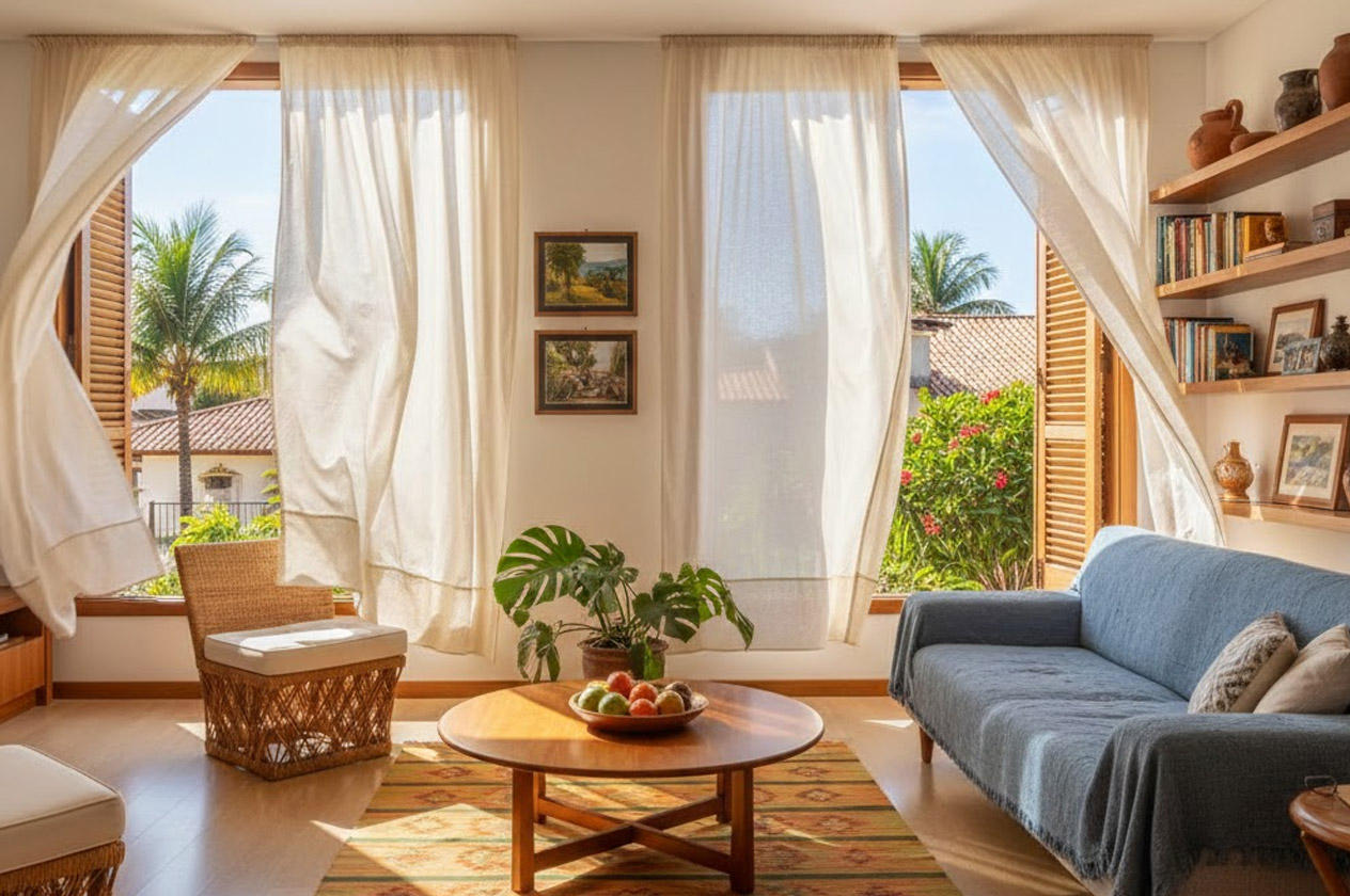 Como manter a casa fresca sem ar-condicionado ligado o dia inteiro